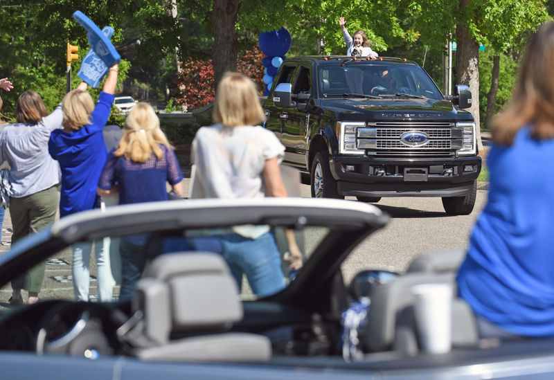 Teachers hold parade for students at Houston Academy